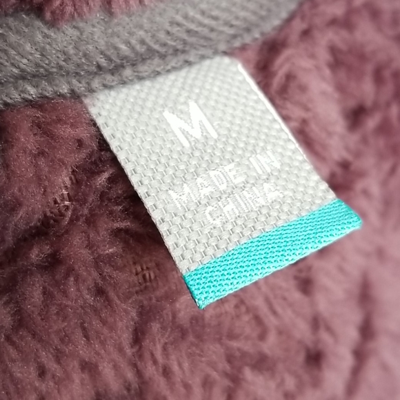 ๐ FREE COUNTRY Chevron Butter Pile Jacket Purple M NWT - Picture 11 of 12